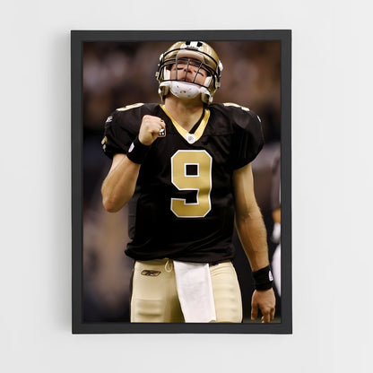 ap-drew brees-5 cadre Noir