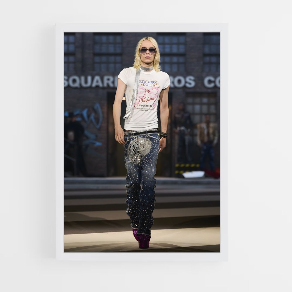 ap-dsquared2-2 cadre Blanc