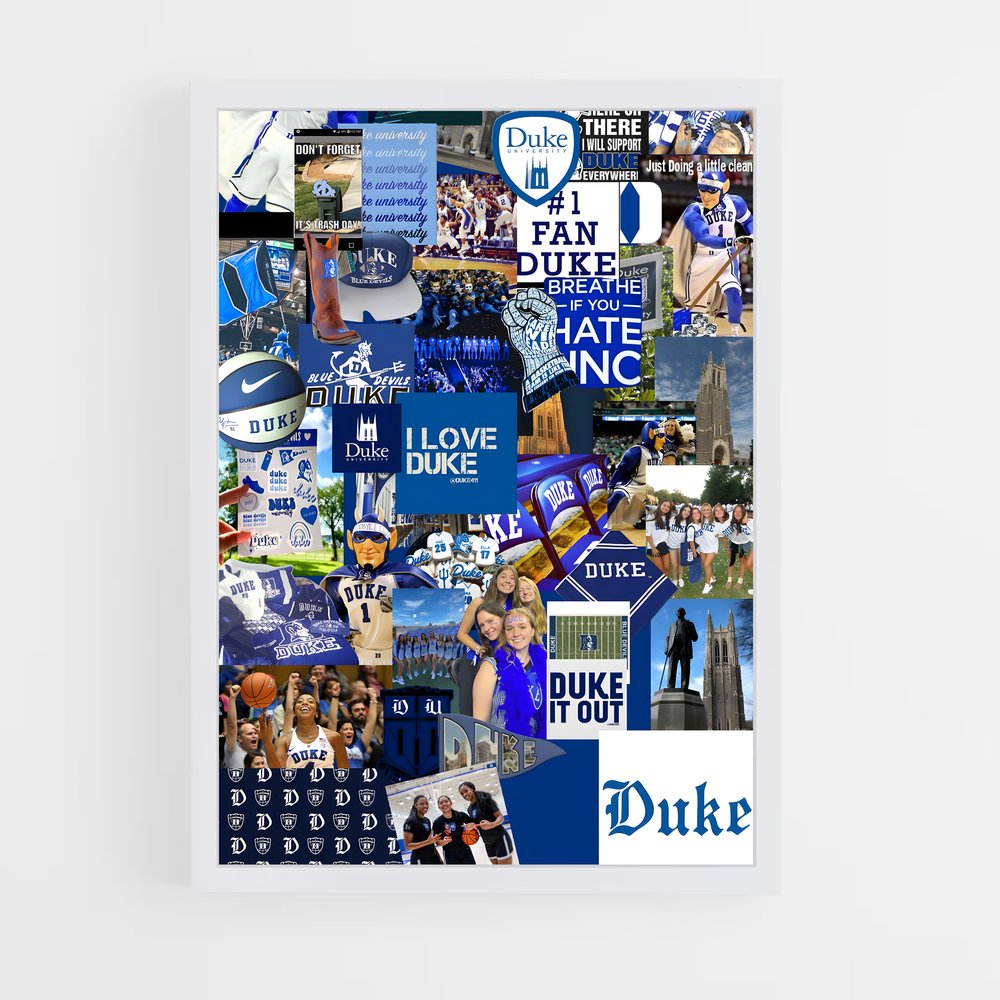 ap-duke blue devils-3 cadre Blanc