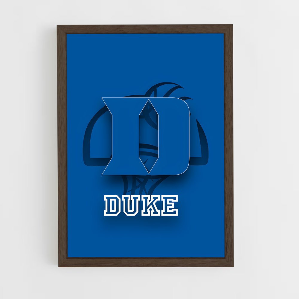 ap-duke blue devils-6 cadre Bois foncé