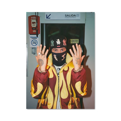 Poster Duki en Éruption