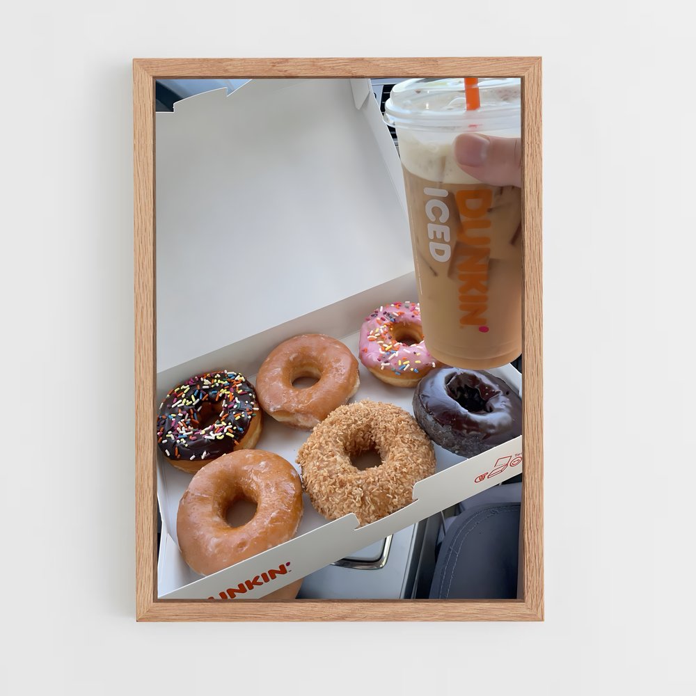 ap-dunkin donuts-2 cadre Bois clair