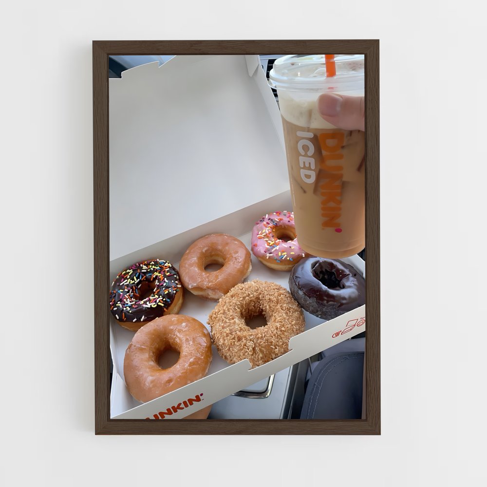 ap-dunkin donuts-2 cadre Bois foncé