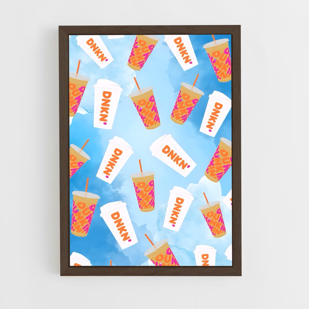 ap-dunkin donuts-7 cadre Bois foncé