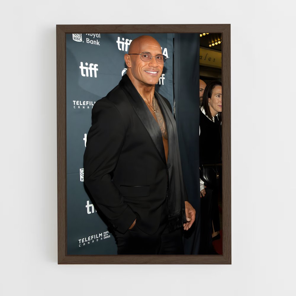 ap-dwayne johnson-4 cadre Bois foncé