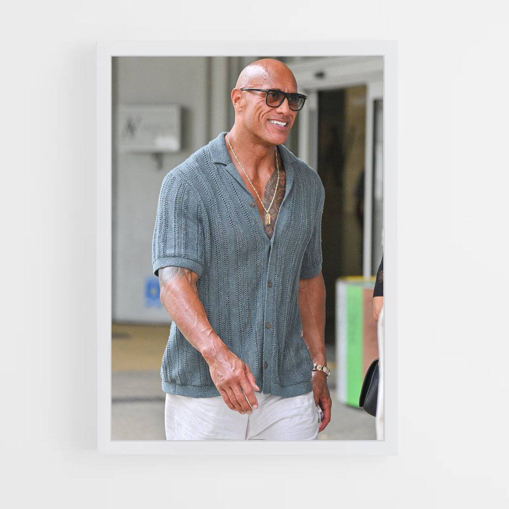 ap-dwayne johnson-7 cadre Blanc