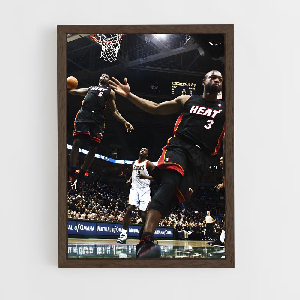 ap-dwyane wade-2 cadre Bois foncé