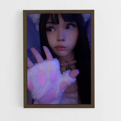 ap-e-girl-1 cadre Bois foncé