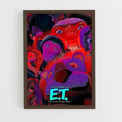 ap-e.t.-2 cadre Bois foncé