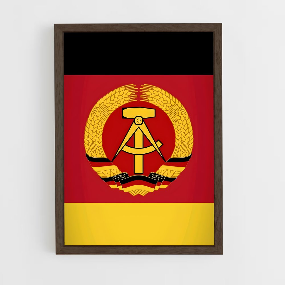 ap-east germany flag-1 cadre Bois foncé