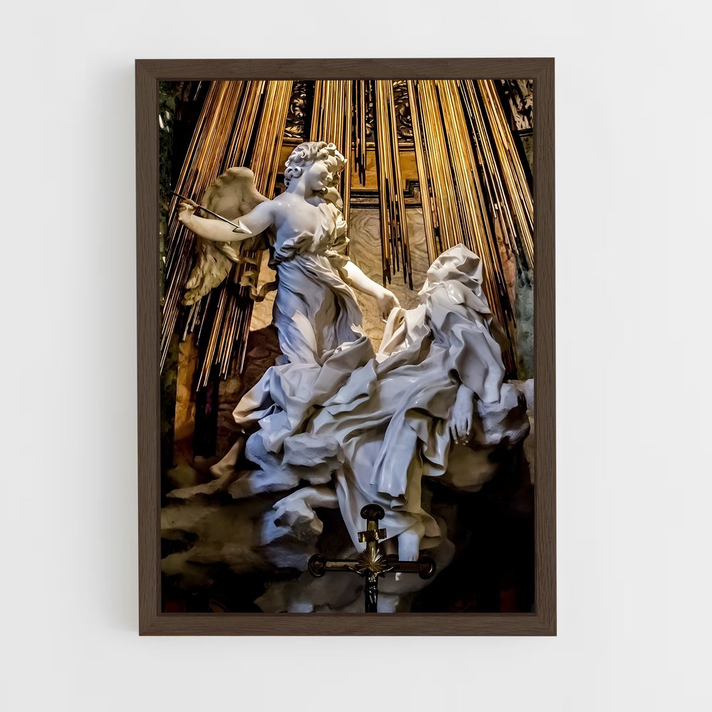 ap-ecstasy of saint teresa bernini-2 cadre Bois foncé