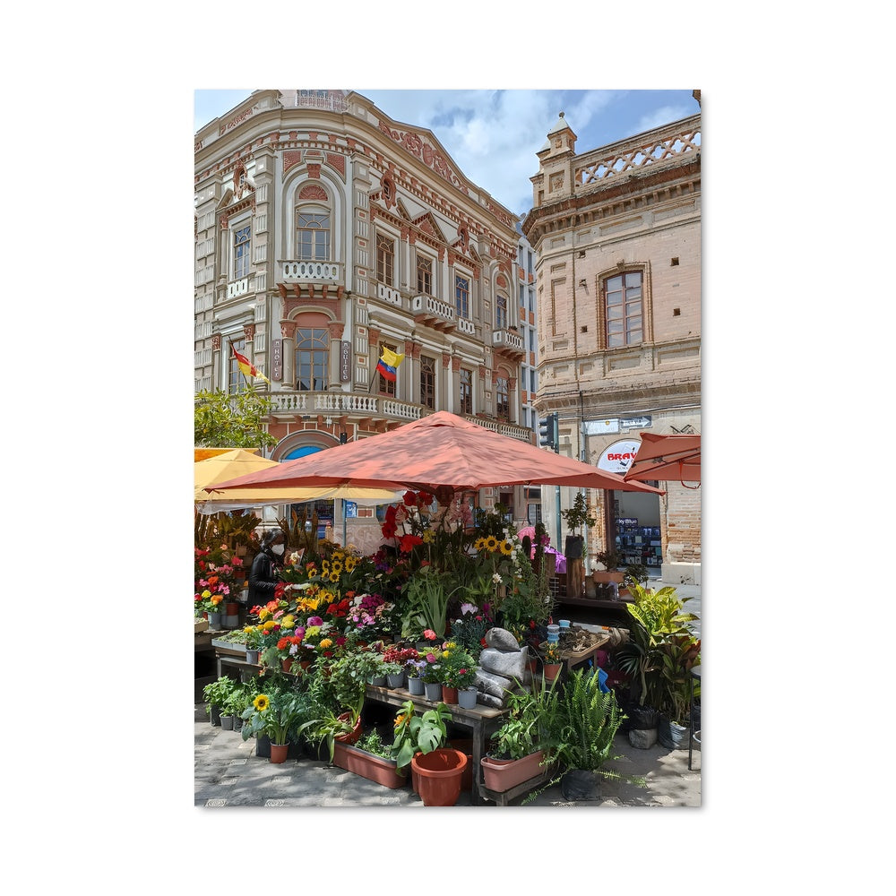 Poster Marché des Fleurs
