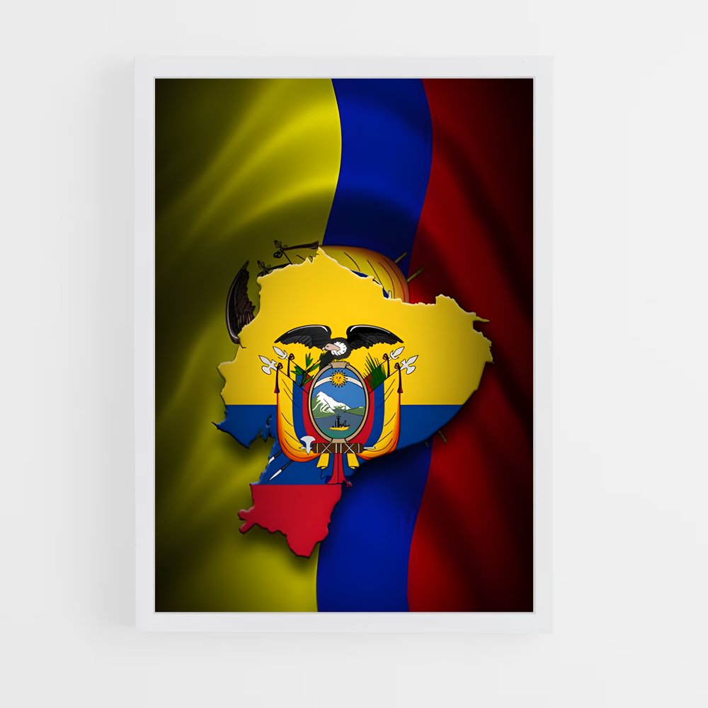 ap-ecuador flag-1 cadre Blanc