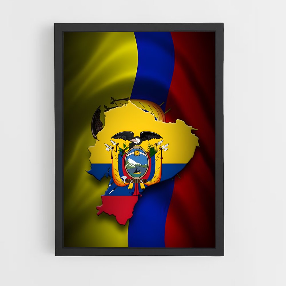 ap-ecuador flag-1 cadre Noir