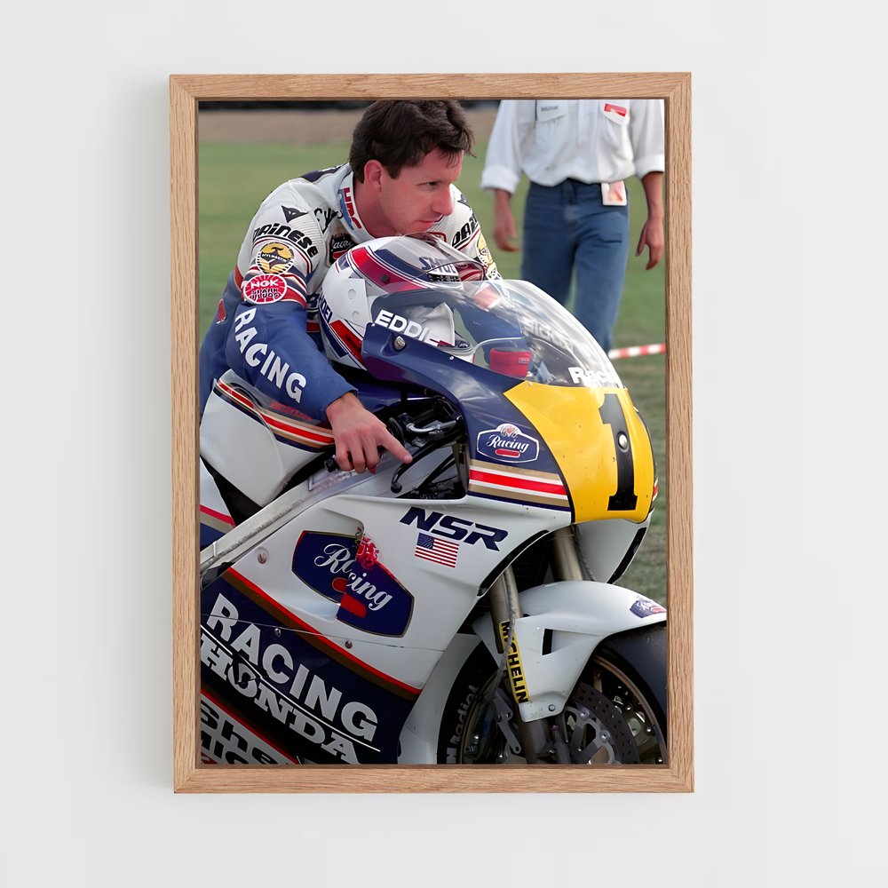 ap-eddie lawson-3 cadre Bois clair