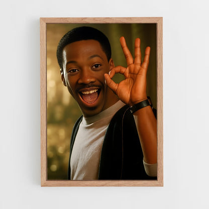 ap-eddie murphy-3 cadre Bois clair
