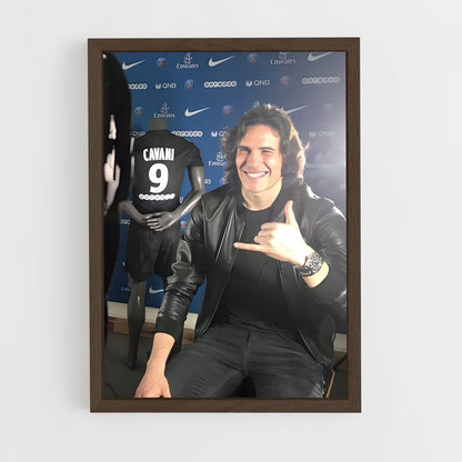 ap-edinson cavani-1 cadre Bois foncé