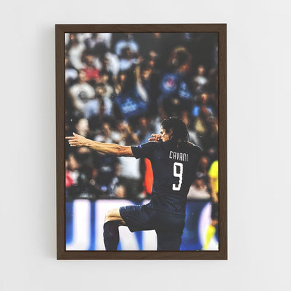 ap-edinson cavani-3 cadre Bois foncé