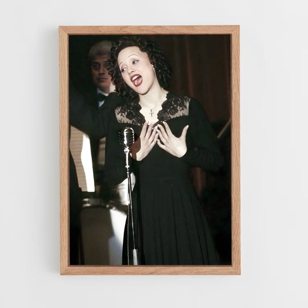 ap-edith piaf-2 cadre Bois clair