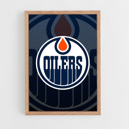 ap-edmonton oilers-6 cadre Bois clair