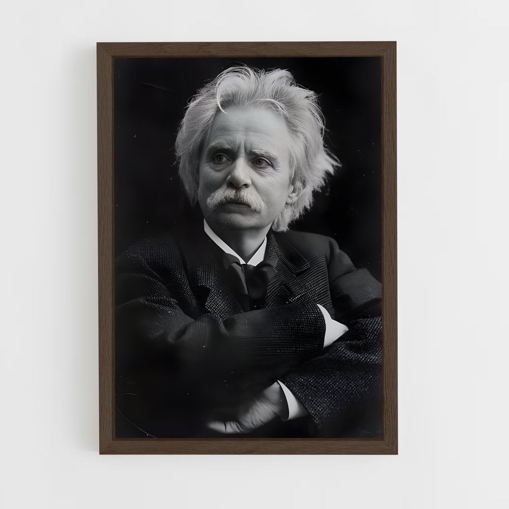 ap-edvard grieg-1 cadre Bois foncé