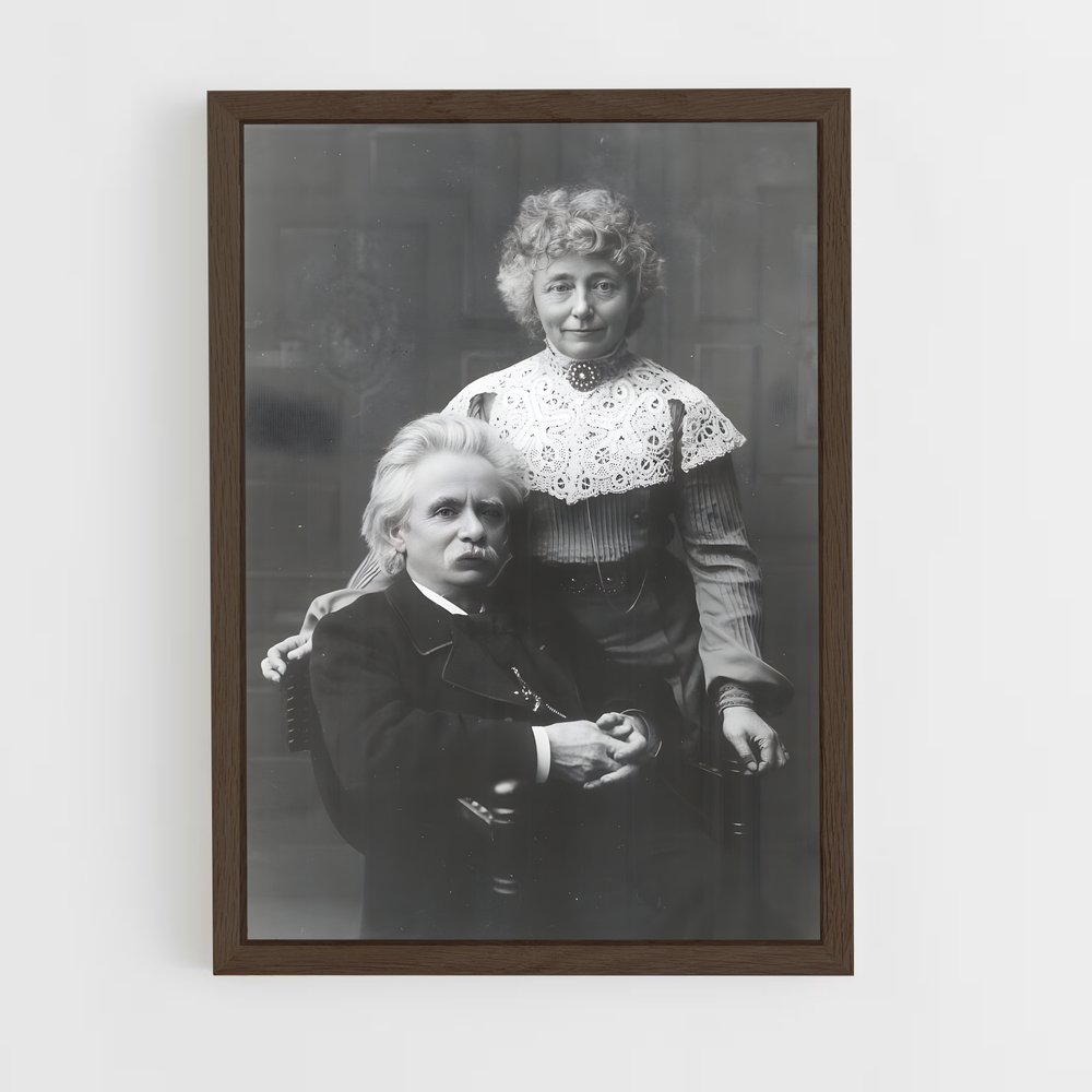 ap-edvard grieg-3 cadre Bois foncé