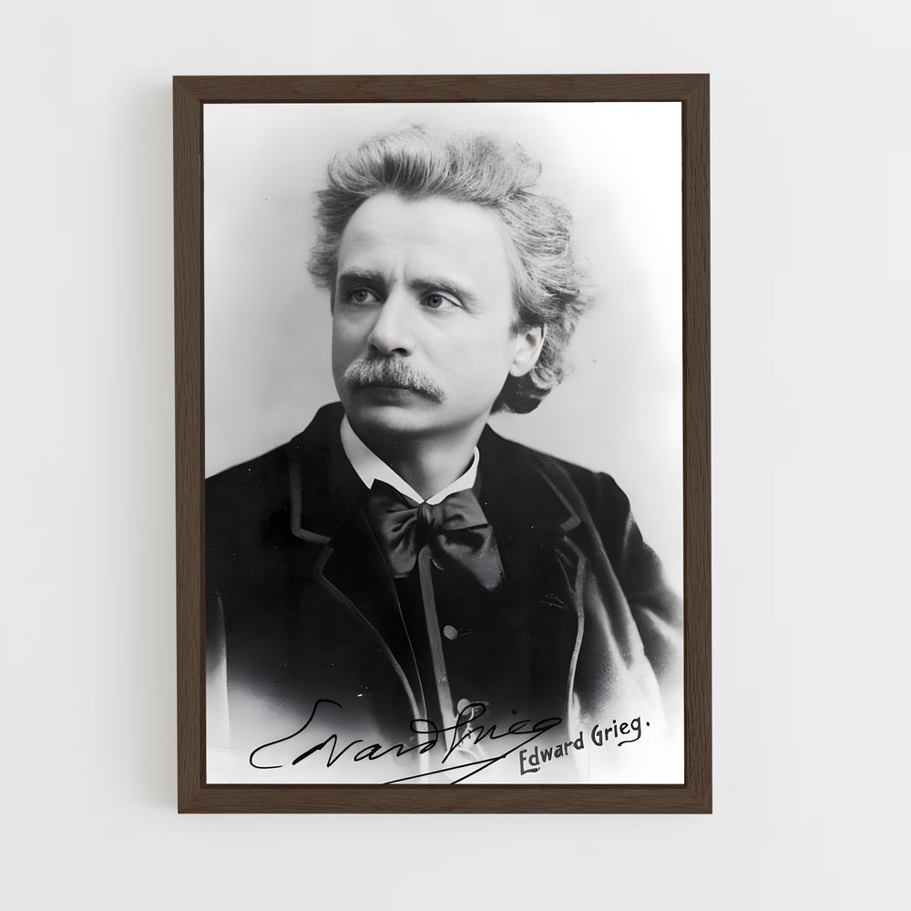 ap-edvard grieg-6 cadre Bois foncé