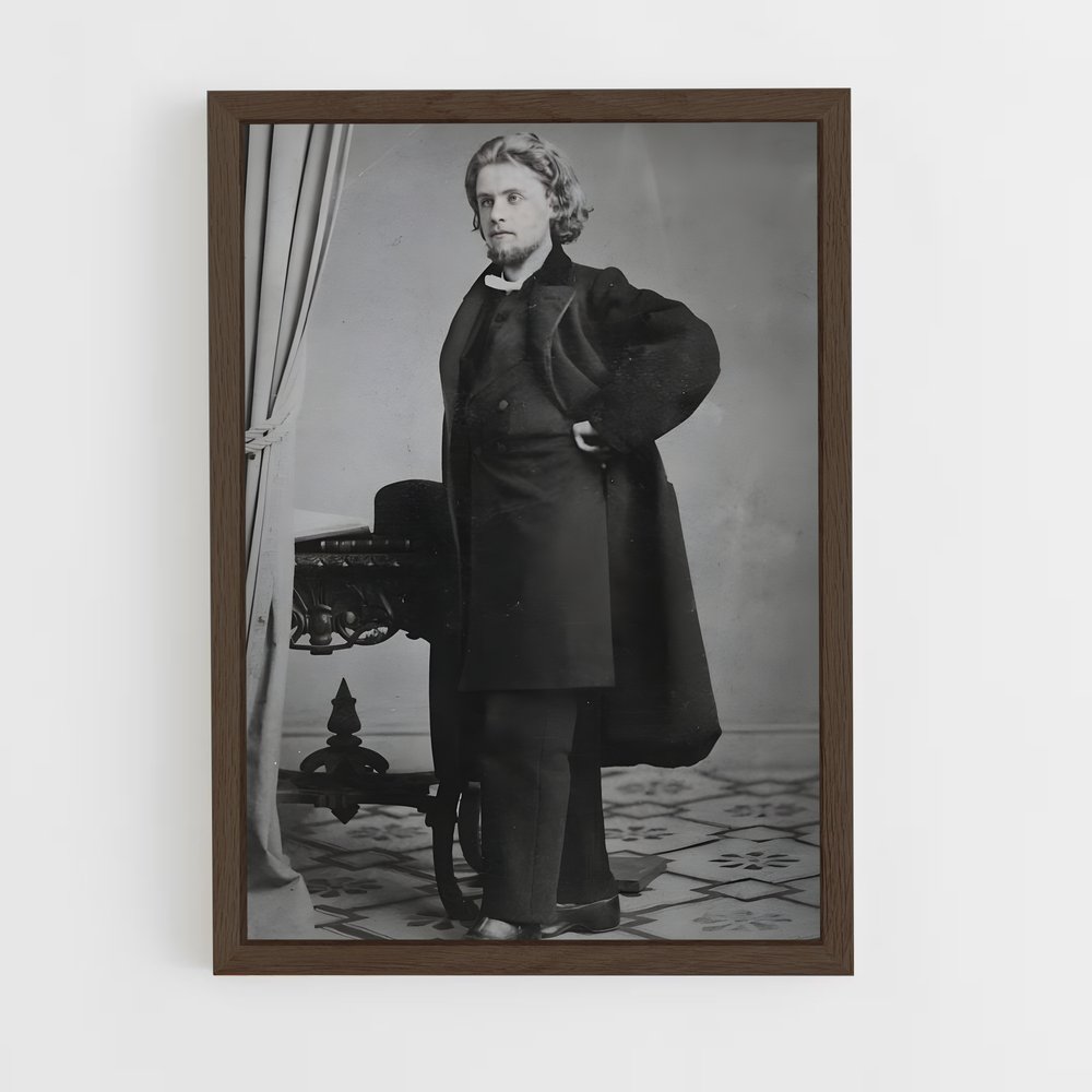 ap-edvard grieg-7 cadre Bois foncé