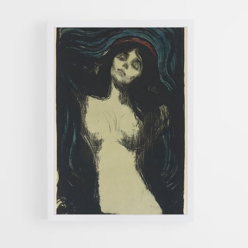 ap-edvard munch-1 cadre Blanc