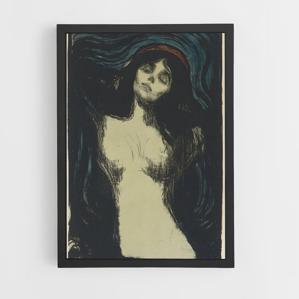 ap-edvard munch-1 cadre Noir