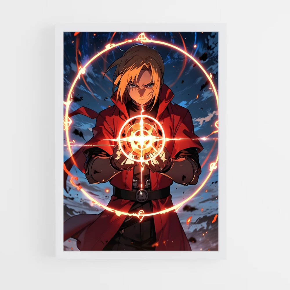 ap-edward elric-1 cadre Blanc