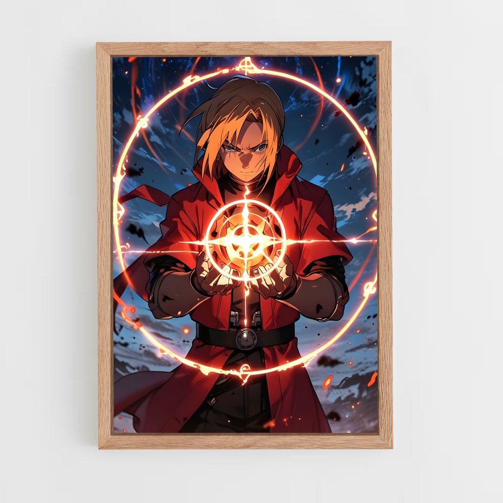 ap-edward elric-1 cadre Bois clair