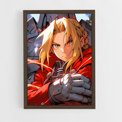ap-edward elric-2 cadre Bois foncé