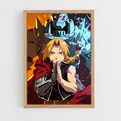 ap-edward elric-3 cadre Bois clair