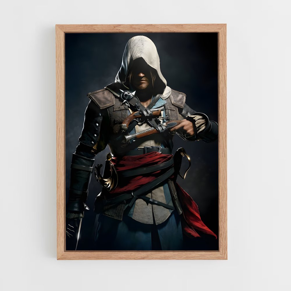 ap-edward kenway-1 cadre Bois clair