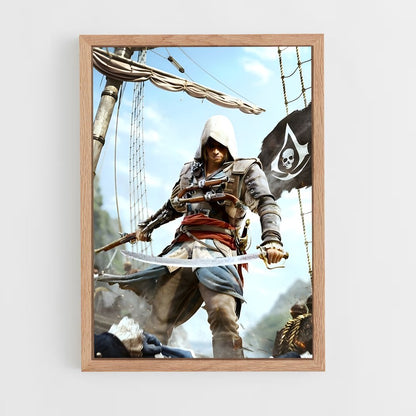ap-edward kenway-5 cadre Bois clair