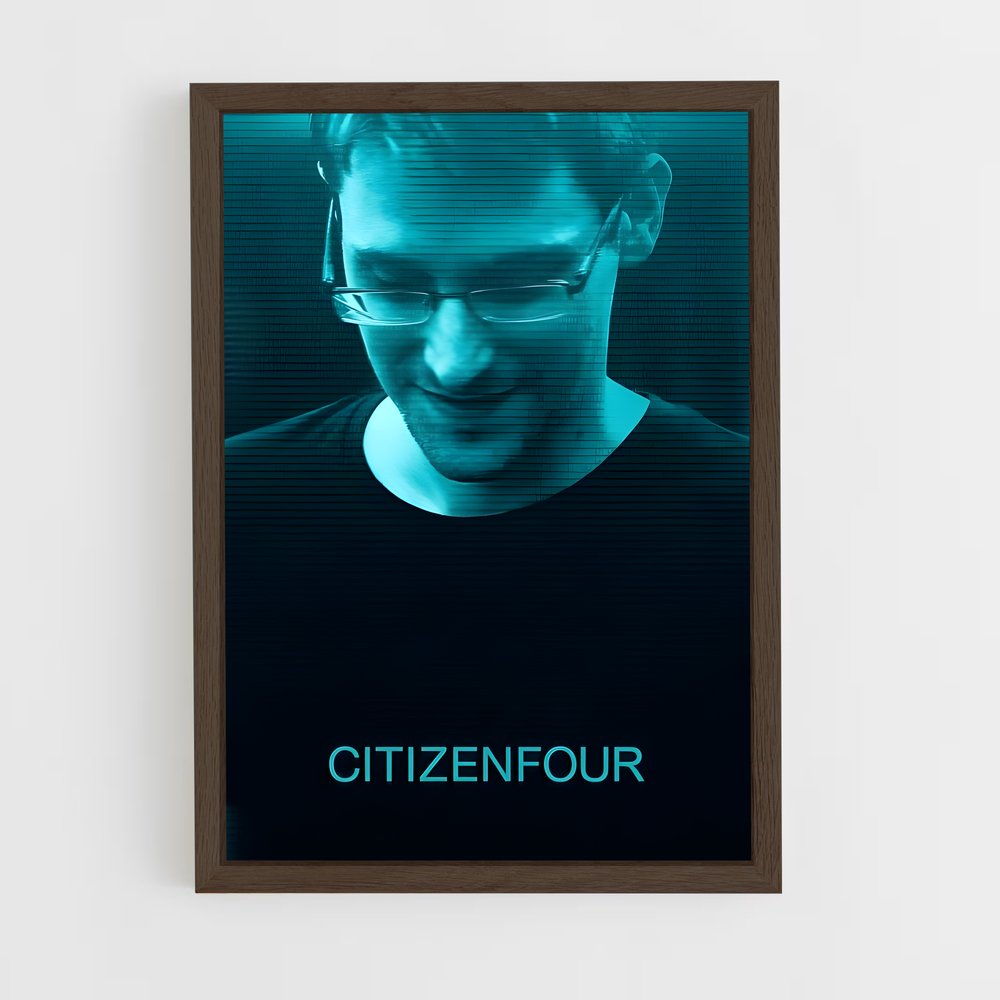 ap-edward snowden-1 cadre Bois foncé