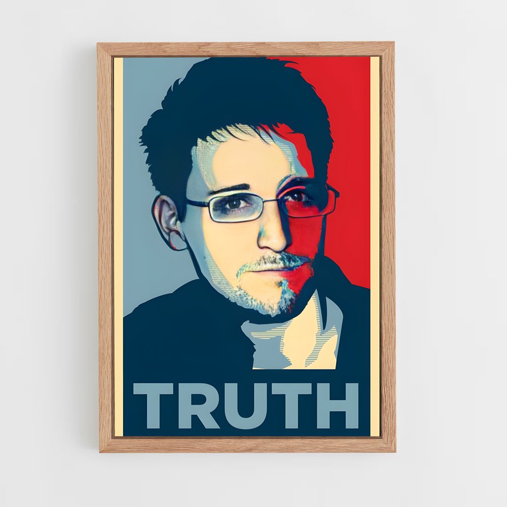 ap-edward snowden-3 cadre Bois clair