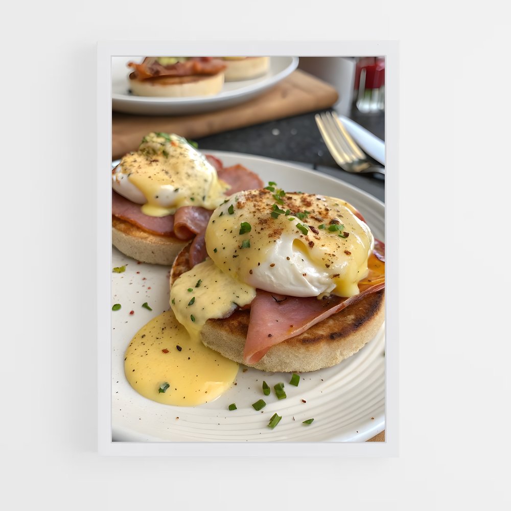 ap-eggs benedict-7 cadre Blanc