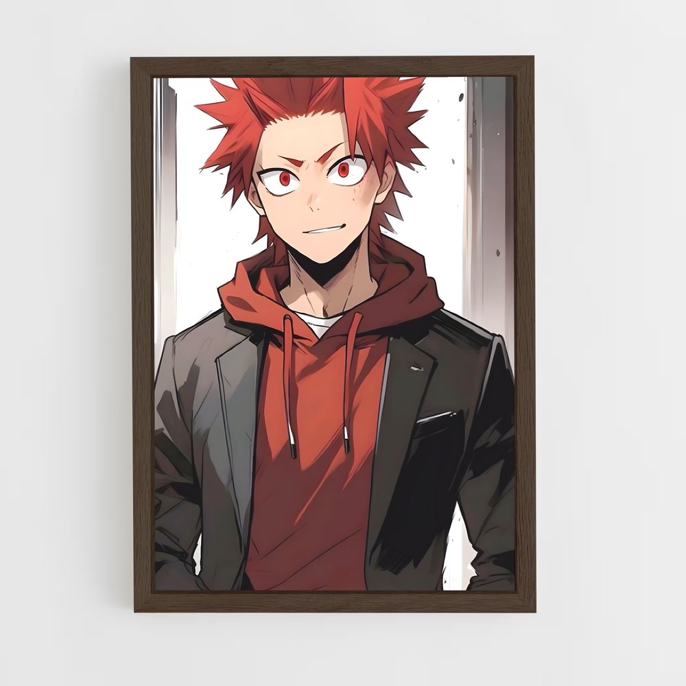 ap-eijiro kirishima-3 cadre Bois foncé
