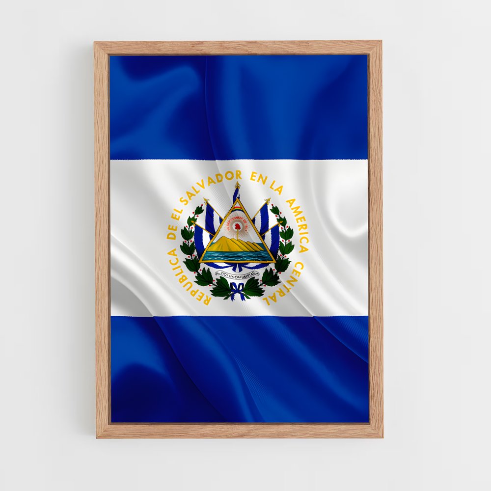 ap-el salvador flag-1 cadre Bois clair