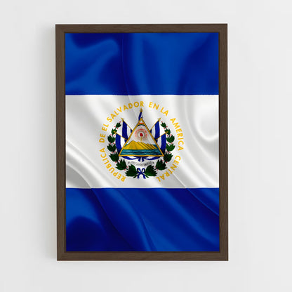 ap-el salvador flag-1 cadre Bois foncé