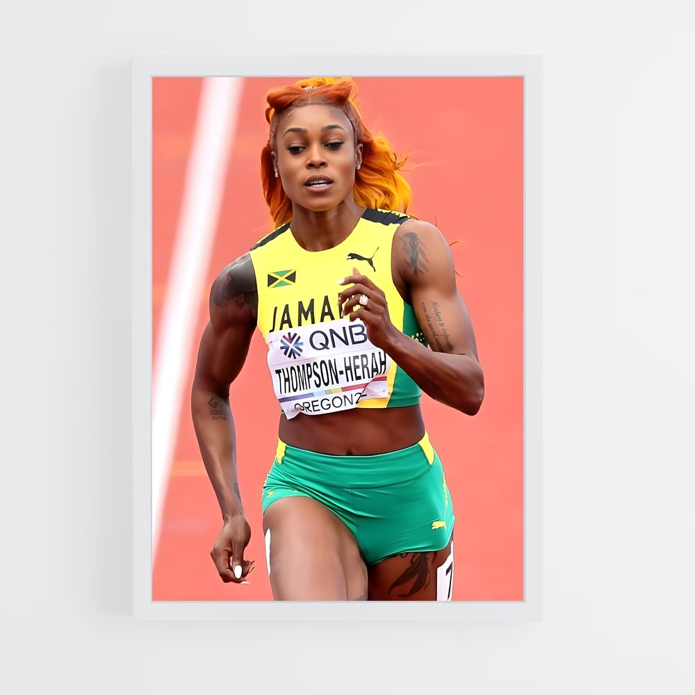 ap-elaine thompson-herah-1 cadre Blanc