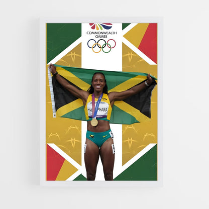 ap-elaine thompson-herah-3 cadre Blanc