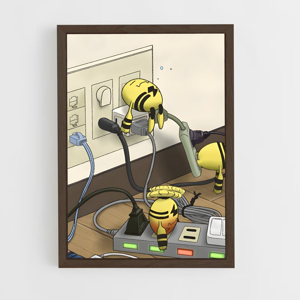 ap-electabuzz-1 cadre Bois foncé