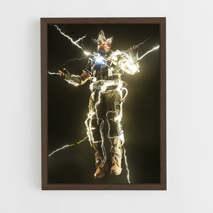 ap-electro spider-man-1 cadre Bois foncé