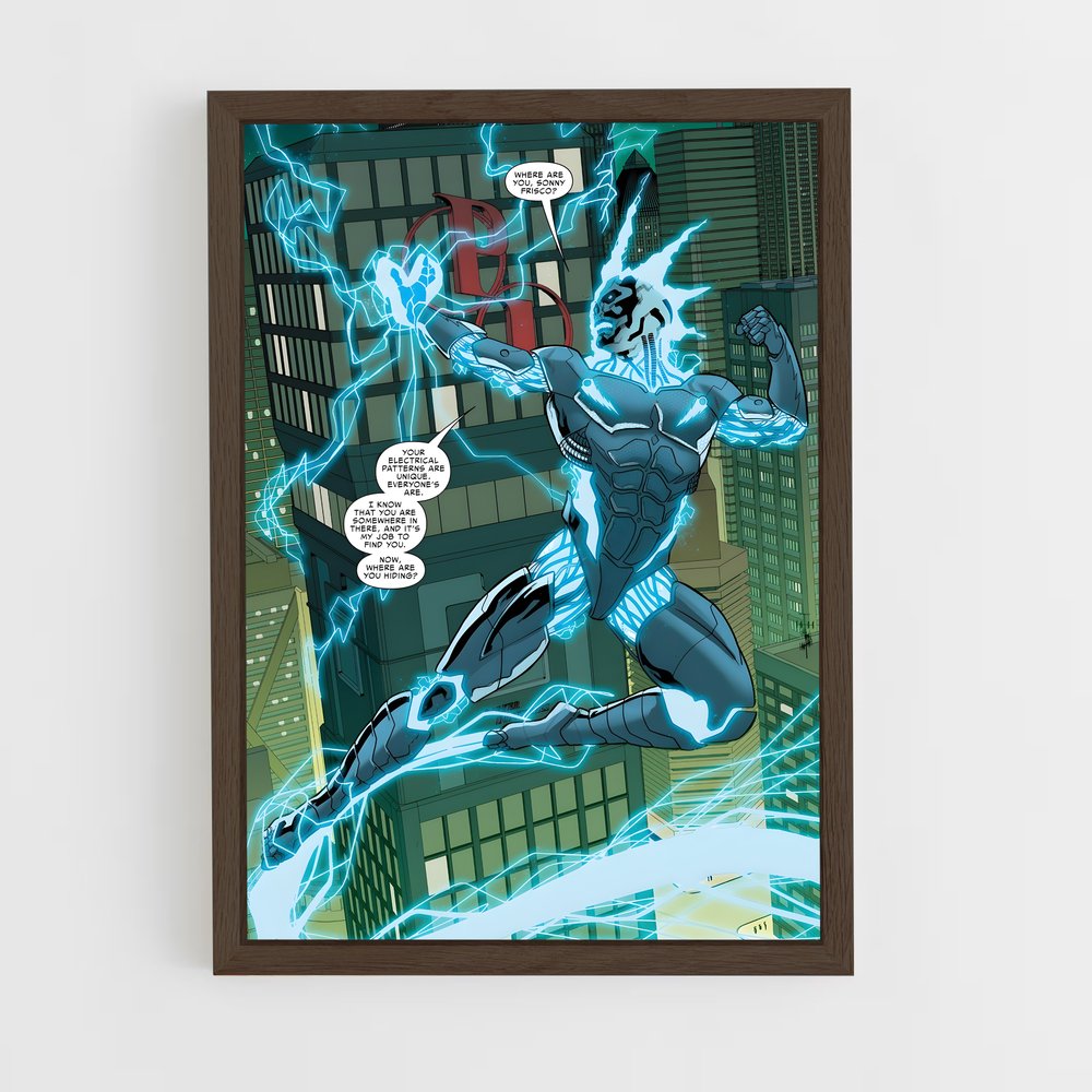 ap-electro spider-man-4 cadre Bois foncé