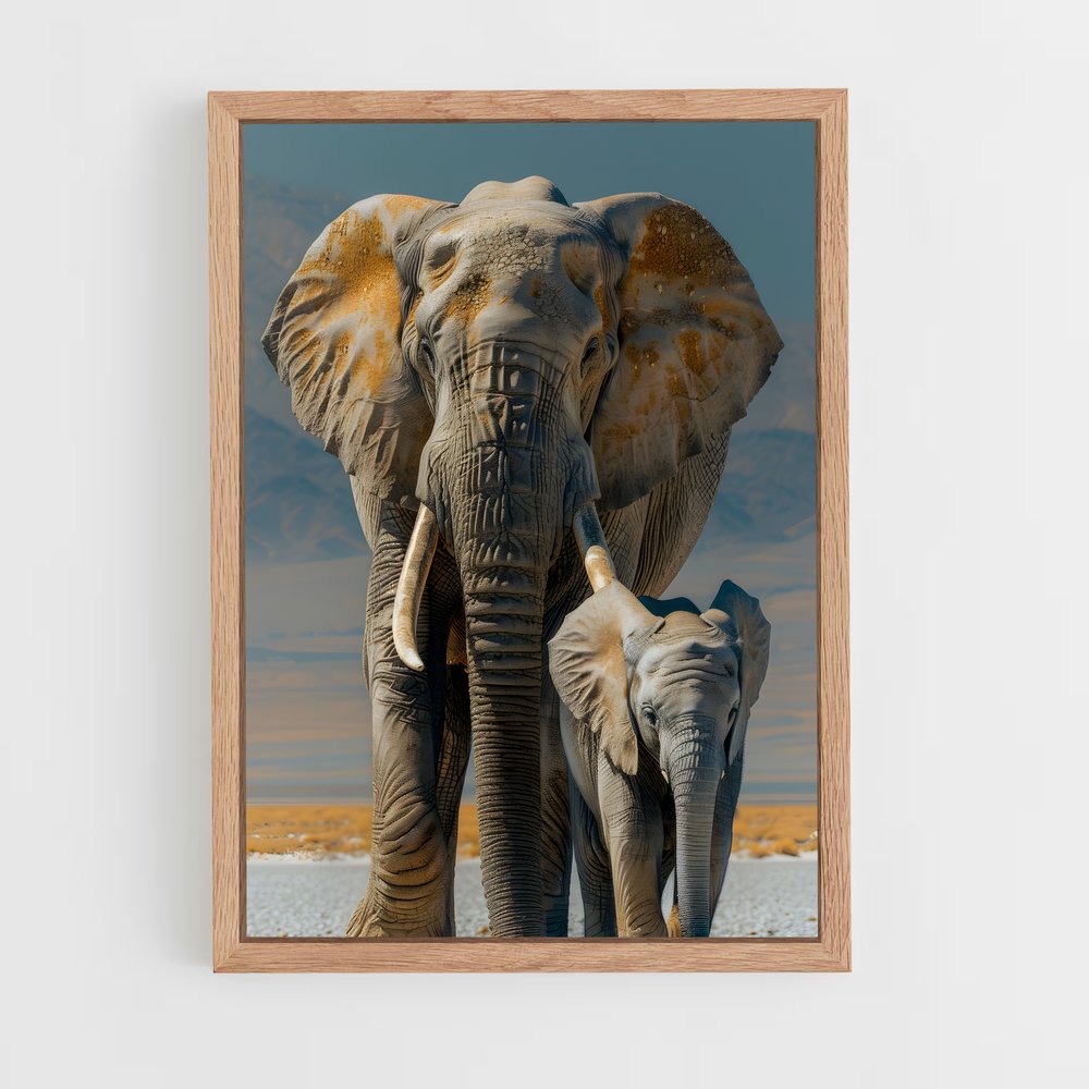 ap-elephant-7 cadre Bois clair