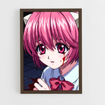 ap-elfen lied-4 cadre Bois foncé