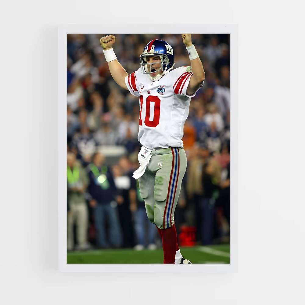 ap-eli manning-4 cadre Blanc